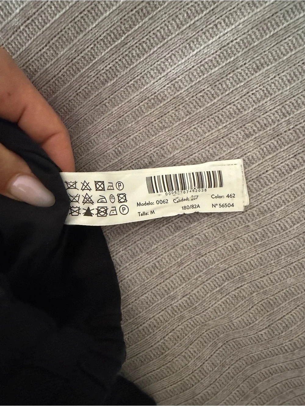 Massimo Dutti Black Linen-Blend Trousers